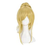 HBYLEE -Wig for cosplay Your lie in April Miyazono Kaori Cosplay Wig Light Golden Blonde Clip Ponytail Heat Resistant Synthetic Hair Wig + Wig Cap