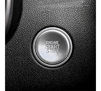 HBZYD Tapa del Interruptor del Botón De Arranque,Apto para Tucson NX4 Hybrid 2021 2022,Silver Cubierta De Decoración De Encendido