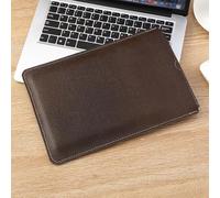 HC&WT Funda de piel de grano completo para MacBook, resistente a los arañazos, ajuste universal para MacBook Air/Pro y portátiles delgados, alfombrilla de mouse convertible (marrón oscuro, 15.3