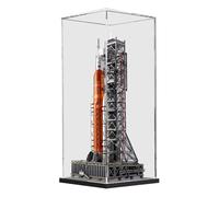 HCAEIOFJ Vitrina acrílica transparente para iconos 10341 aplicable para el sistema de lanzamiento espacial Artemis de la NASA, caja de presentación diseñada para regalo (solo vitrina) (parte inferior