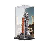 HCAEIOFJ Vitrina acrílica transparente para iconos 10341, aplicable para el sistema de lanzamiento espacial Artemis de la NASA, fondo negro + fondo4