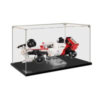 HCAEIOFJ Vitrina acrílica transparente para Lego Icons 10330 aplicable para los iconos McLaren MP4/4 y Ayrton Senna F1 Race Car caja de exhibición diseñada para regalo (solo vitrina, parte inferior