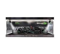 HCAEIOFJ Vitrina acrílica transparente para Lego Technic 42171 aplicable para Mercedes-AMG F1 W14 E Performance, caja expositora diseñada para regalo (solo vitrina) (fondo + luz superior)