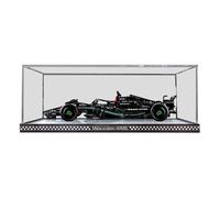 HCAEIOFJ Vitrina acrílica transparente para Lego Technic 42171 aplicable para Mercedes-AMG F1 W14 E Performance, caja de presentación diseñada para regalo (solo vitrina) (parte inferior negra alta)
