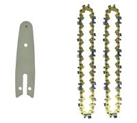 hcaioz Juego de hojas sierra cadena doradas 4 pulgadas, minisierra eléctrica portátil inalámbrica 28 nudos, 14 cuchillas, batería for madera, herramientas jardín dax.