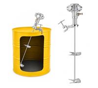 HCAUYNN Agitador Neumático para Bidón, Mezclador Industrial de Pintura con Velocidad Ajustable para Químicos Resina y Pegamento 50gallon