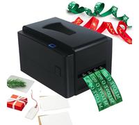 HCAUYNN Impresora de Cinta Digital de 300 dpi, Impresora térmica de Etiquetas, máquina de impresión de Cinta de satén con Soporte, Compatible con más de 50 Idiomas para Envolver Regalos