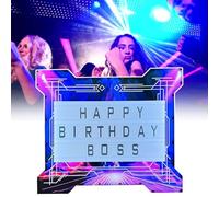 HCAUYNN Letrero VIP De Servicio De Botellas para Discoteca, Tablero Luminoso Digital Y con Letras Personalizado, Cartelera Led De Color para Discoteca