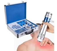 HCAUYNN Masajeador De MúSculos Profundos con Ondas De Choque, MaletíN PortáTil, Fisioterapia UltrasóNica EléCtrica, para Aliviar El Dolor Articular/Muscular/DisfuncióN EréCtil