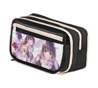 Hcenxan Katou Megumi Estuche Anime Print Katou Megumi Pencil Case Gran Capacidad Estuche Estuche Regalo para Niñas y Niños, Tipo 2., 21*8*13cm
