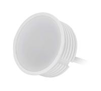 HCFEI 1 módulo LED GU10 MR16 extra plano, 50 mm, diámetro del reflector, 22 mm, longitud del cuerpo, regulable, 5 W, 425 lm, blanco cálido 3000 K, conexión directa a 230 V, 120 grados de radiación