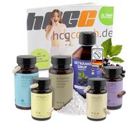 hCGC® El paquete básico original | con jarabe original SpeedBoost sin azúcar | 30 días suplementos nutricionales | 21 días de tratamiento metabólico | folleto con instrucciones | (grosella negra