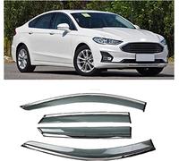 HCGLED 4 Piezas Auto Deflectores Cortavientos para Ford Mondeo 2018-2020, Delantera Trasera Protector Humo Lluvia Visera Deflector, Auto Accesorios