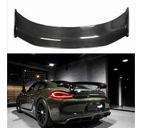 HCGLED Alerón Trasero del Coche para Porsche Cayman 981 986 987 718 GT4 GT, Antiarañazos Cola Lip Spoiler, Acabado pintado brillante Negro, Plástico reforzado con fibra (FRP), Autoadhesivo