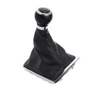 HCGLED Pomo para Palanca Cambios Coche Bota Gaitor De Perilla De Cambio MT De Engranaje Manual De Coche De Cuero De 6 Velocidades para P&assat B6 Marchas Palanca Cambios