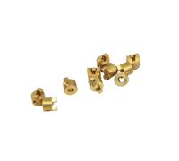 HCGX 10 Uds Mini Eje de hélice Horquilla Paso Modelo eléctrico sin escobillas Barco latón Cobre transmisión(4mm 10PCS)