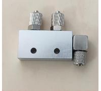 HCGX 2 uds 3CH/4CH M5-4mm Conector acodado Recto Conexión de vía Aceite del Cilindro for 1/14 RC Excavadora hidráulica Piezas Coche(2pcs with Hole)