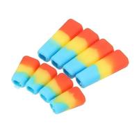 HCGX 8 Tapas de Silicona Antideslizantes (4 Ellas Cortas), Funda Palanca for transmisor RC QX7 y X9D Plus(Multi Color)