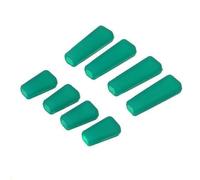 HCGX 8 Tapas de Silicona Antideslizantes (4 Ellas Cortas), Funda Palanca for transmisor RC QX7 y X9D Plus(Green Color)