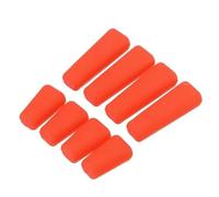 HCGX 8 Tapas de Silicona Antideslizantes (4 Ellas Cortas), Funda Palanca for transmisor RC QX7 y X9D Plus(Red Color)