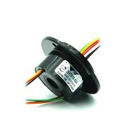 HCGX Anillo colector Hueco de 10mm, miniagujero, 6 Canales, 2A, Conector Junta giratoria eléctrica conductora, 240V CA/CC, ZHT010-06A(5PCS)