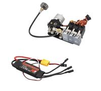 HCGX Bomba hidráulica RC, válvula de 3 vías, Kit regulador presión Integrado for Excavadora 599 580 Double E E010, Pieza actualización(Hydraulic and ESC)