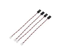 HCGX Cable Adaptador for servo RC (4 Unidades), convertidor Macho/Hembra de 1,5 mm a Enchufe, Cable 3 100 for Receptor Coche Deriva(Type B)