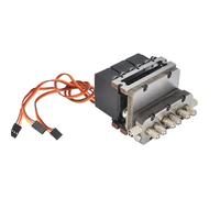 HCGX Controlador de válvula hidráulica Acero, 5Mpa, 3 Canales, con servodireccional for Piezas Excavadora y camión a Control Remoto, Escala 1:12