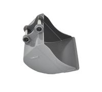 HCGX Cubo Grande de Metal Doble E Mejorado con acoplador Enganche rápido/Pinza/Martillo for Excavadora hidráulica 1/14 RC E010 E111 EC160(Flat Bucket)