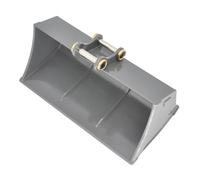 HCGX Cubo Grande de Metal Doble E Mejorado con acoplador Enganche rápido/Pinza/Martillo for Excavadora hidráulica 1/14 RC E010 E111 EC160(Wide Bucket)