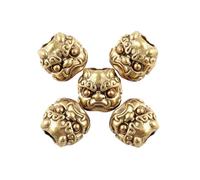 HCGX Cuentas de Paracord Pixiu latón Retro, cuentas cordón for cuchillo León guardián, espaciadoras bestia mítica for llavero DIY EDC