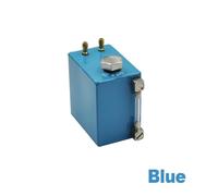 HCGX Mini Tanque de Combustible 110ml Negro/Rojo/Azul con Pantalla cantidad Aceite for Motor Gasolina DIY RC Barco Piezas Coche(Blue)