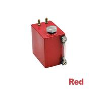 HCGX Mini Tanque de Combustible 110ml Negro/Rojo/Azul con Pantalla cantidad Aceite for Motor Gasolina DIY RC Barco Piezas Coche(Red)