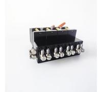 HCGX Mini válvula direccional hidráulica RC con servos, Bloque de válvulas CNC Aluminio 1 a 7 Canales for Piezas 1/12 y Cargador(4CH)