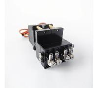 HCGX Mini válvula direccional hidráulica RC con servos, Bloque de válvulas CNC Aluminio 1 a 7 Canales for Piezas 1/12 y Cargador(2CH)