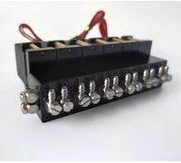HCGX Mini válvula direccional hidráulica RC con servos, Bloque de válvulas CNC Aluminio 1 a 7 Canales for Piezas 1/12 y Cargador(6CH)