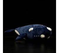 HCGX Peluche de Ballena de Groenlandia Realista de 42 cm, Suave y tierno, (Eubalaena)