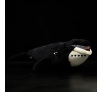 HCGX Peluche de Ballena de Groenlandia Realista de 43 cm, Suave y Esponjoso, for los Amantes del océano (Balaena mysticetus).