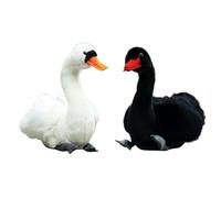HCGX Peluche de Cisne 10.2", Animal Suave, Agradable(Cygnus Cygnus L.)(Pair of Two)