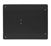 HCGX RC 1/10 Portaequipajes de Techo Hoja Metal for EX86020 | Premium Non Skid Diamond Tread Protective Plate with Screws for LC71 Scale Model Trail Trucks(Black-R150N-B)