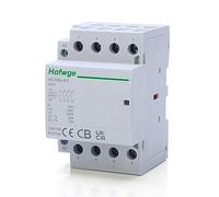 HCH8s-63 40A 100A Contactor Modular 4P 63A 4NO 4NC 2NO2NC 220V 110V 24V Contactor doméstico automático de carril Din iCT 50/60Hz(4P 63A 4NC DC24V)