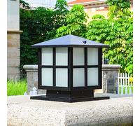 HCIPJQY Farola De Valla Vintage Europea Farola De Paisaje Industrial De Bronce Farola De Columna De Calle De Aluminio Para Exteriores Lámpara Con Cableado E26 Para Portón, Patio, Pasarela