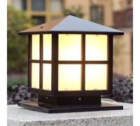 HCIPJQY Iluminación Solar Para Postes De Patio, Impermeable, Estilo Vintage, Para Caminos Exteriores, Acabado Bronce Iluminación Paisajística De Aluminio Para Vallas Grandes, Patios, Entradas