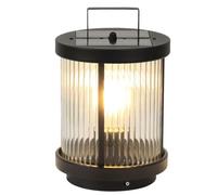 HCIPJQY Lámpara Solar De Pilar De Vidrio Para Exteriores Con Asa Luz De Poste Moderna E Impermeable Para Decoración De Terrazas Encendido/apagado Automático Para Patio, Entrada De Vehículos, Camino
