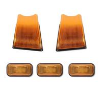 HCKCLMBMZW Luz Trasera Para Hummer H2 SUV/SUT 2003-2009 Indicador Espejo Lateral Carcasas Marcador Techo Cabina Delantera Trasera Lámparas Rojas Ámbar Luz Señal Giro(5pc No Bulb)