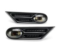 HCKCLMBMZW Luz Trasera Para MINI Para COOPER Para R56 Para R57 Luces Indicadoras De Repetidor Lateral 63137260202 Luz De Marcador Lámpara Intermitente De Señal Giro Coche(Smoked)