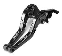 hcksw Fury VTX1300CX 2009-2018 VTX 1300CX Accesorios de motocicleta CNC aluminio ajustable plegable palancas de embrague (negro + titanio)