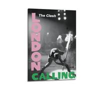HCLHB Póster vintage de Clash London Calling, póster decorativo de lienzo para pared e impresión artística moderna para decoración de dormitorio familiar, 30 x 45 cm