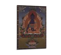 HCLHB Thangka-Buda de la medicina, póster de arte religioso, pintura decorativa, lienzo, pósteres de pared e impresión artística moderna para decoración de dormitorio familiar, 20 x 30 cm