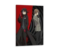 HCLJY Póster decorativo de anime Persona 5 Joker y Goro Akechi, lienzo decorativo para pared e imagen artística moderna para decoración de dormitorio familiar, 20 x 30 cm